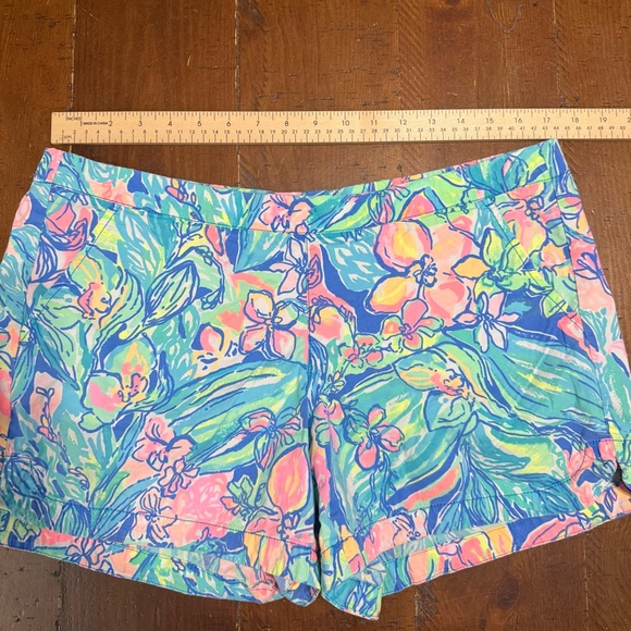 Lilly Pulitzer Ocean View Board Shorts Women’s Size L - Picture 4 of 9